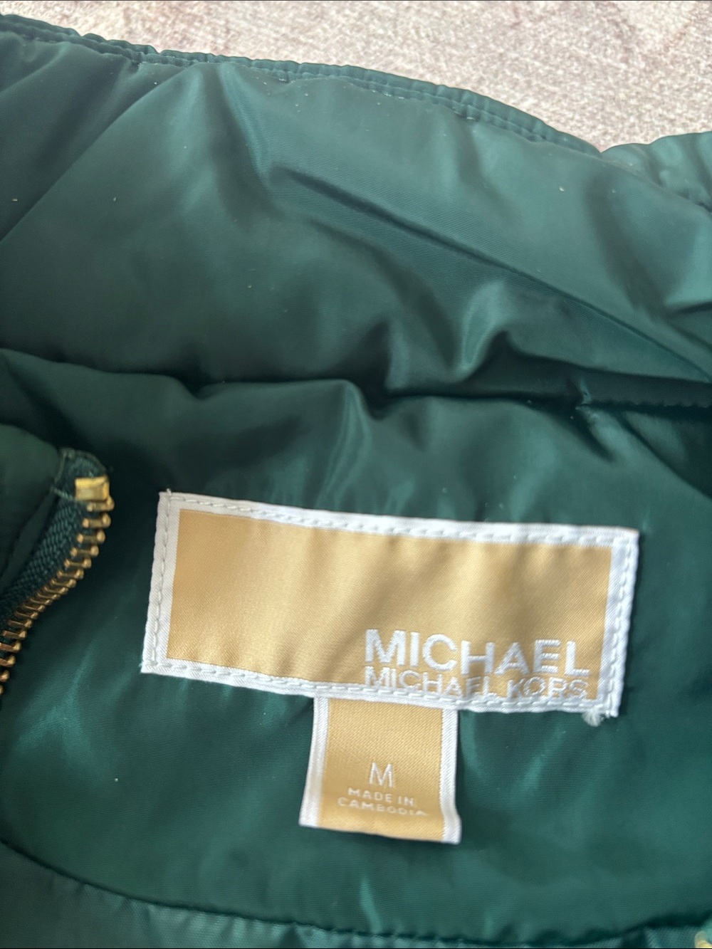 MICHAEL Michael Kors Emerald Quilted Puffer Vest - Picture 2 of 3